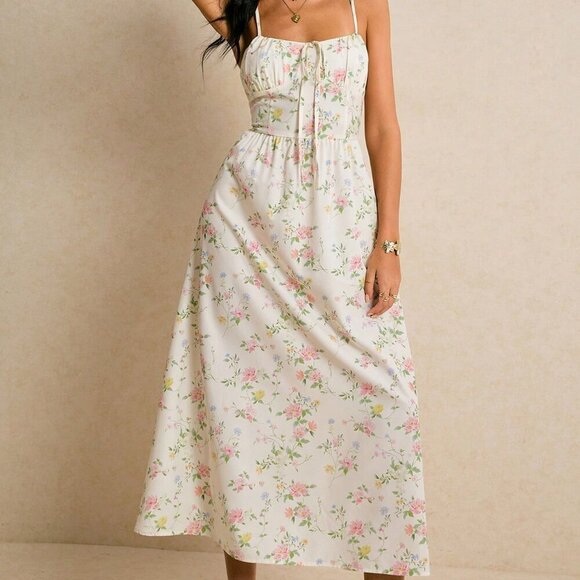 Dresses & Skirts - Multicolor Boho Women's Smocked Midi Sundress